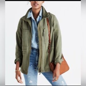 Madewell Fleet Jacket Olive Green Utility Jacket XS